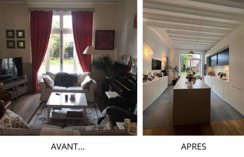 Aménagement de cuisine AVANT APRES - Nantes 44
