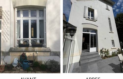 Transformation d'une fenêtre en porte-fenêtre - Nantes 44